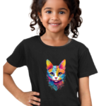 Cat-inspired t-shirt for girls