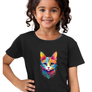 Cat-inspired t-shirt for girls