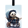 Panda cub Luggage tag