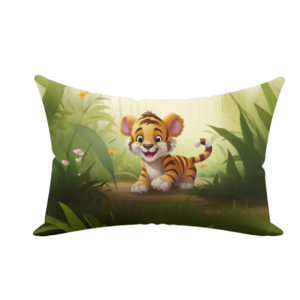 Tiger cub pillow cover