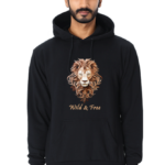 Men's Sweatshirts with Lion - Black