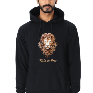 Men's Sweatshirts with Lion - Black