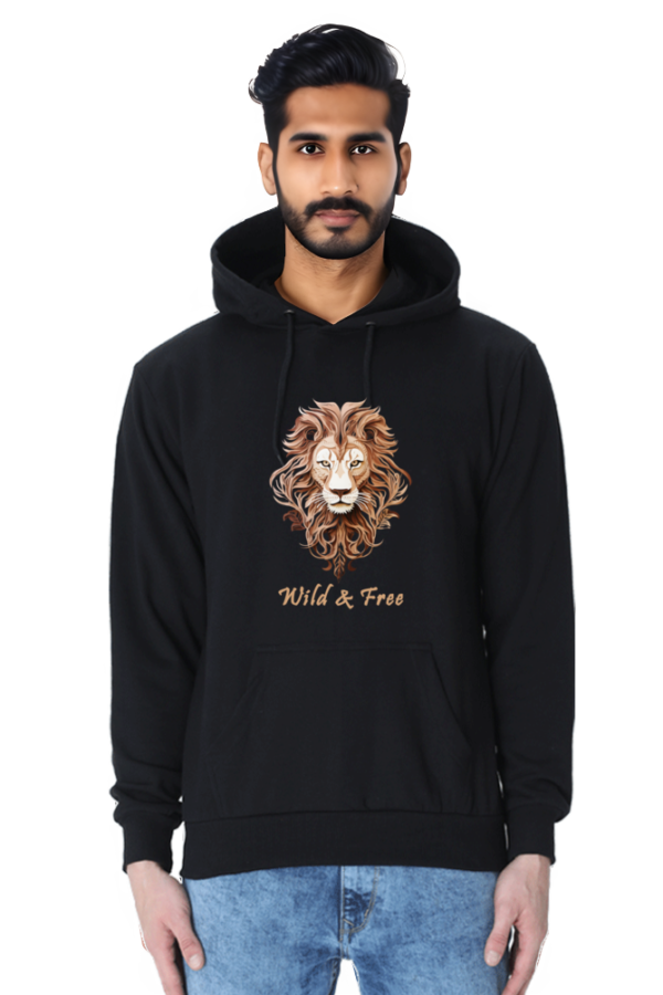 Men's Sweatshirts with Lion - Black