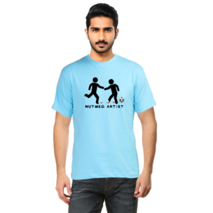 Blue Football Nutmeg T Shirt for Men