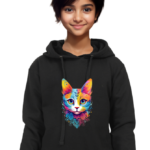 Cat Art Unisex Sweatshirt with Hoodie