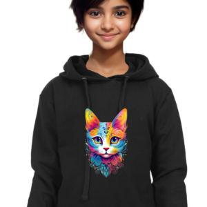 Cat Art Unisex Sweatshirt with Hoodie