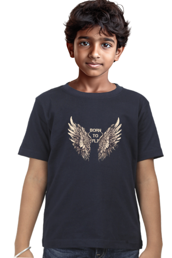 Navy Blue - Born to Fly T shirt - Boy