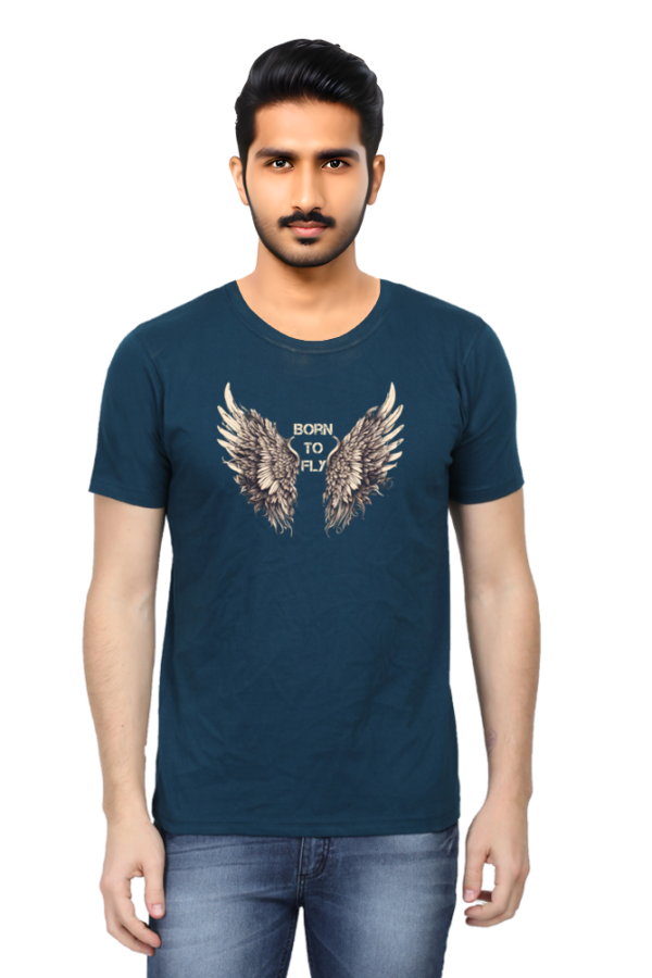 Petrol Blue - Born to Fly T for Men