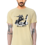 How's it Mate? Chess T shirt for Men - Beige