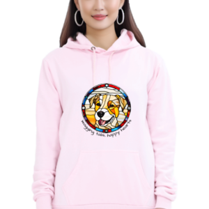 Dog Lovers Sweatshirt for Women - Baby Pink