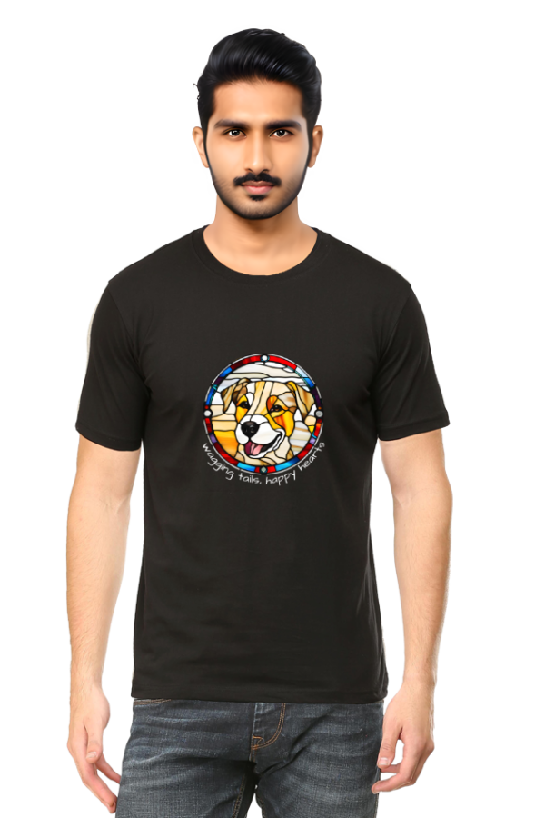 Dog Lovers T-shirt for Men - Black