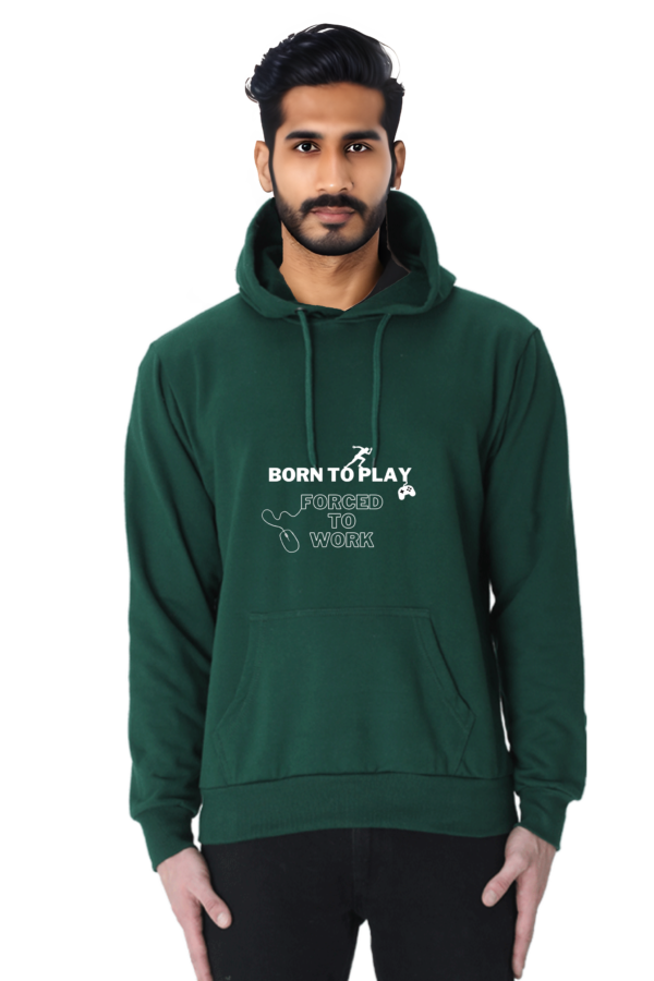 Born to Play, Forced to Work - Unisex Sweatshirt - Bottle Green