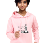 Girls' sweatshirts - Queen has all the moves - baby pink